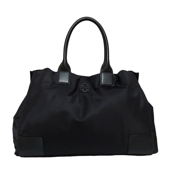 Tory Burch Handbags - Tory Burch Ella Leather & Nylon Shoulder Tote Very Gently Loved